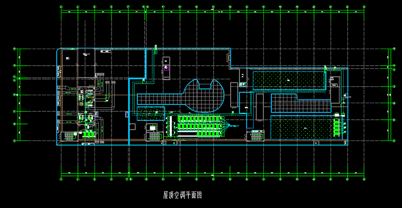 长兴阳光天地屋顶中央空调平面图